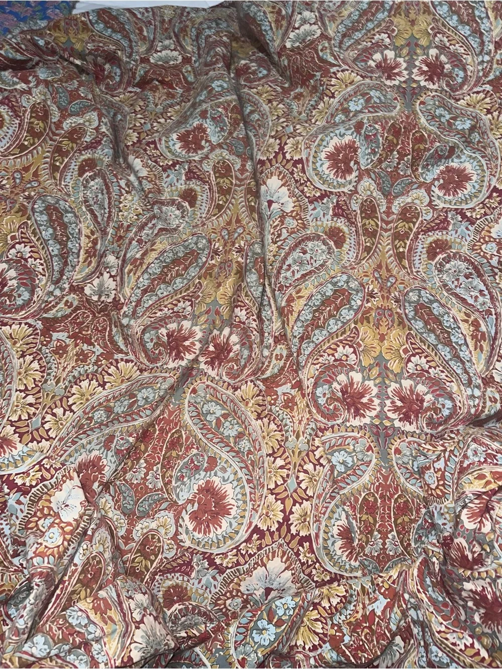 Pottery Barn Bella Paisley Duvet Cover and Shams Queen